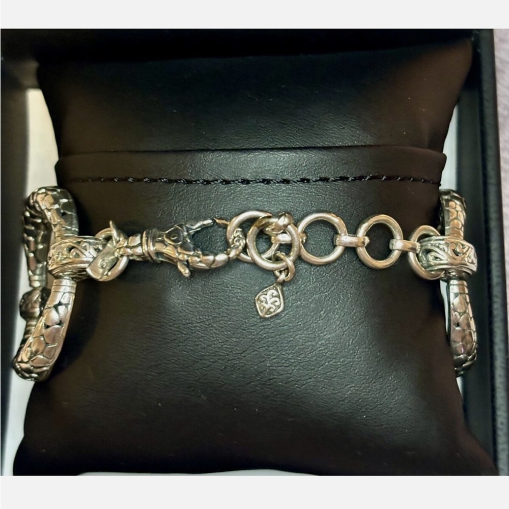 SARDA 925 STERLING SILVER BRACELET - Size 7 - Picture 4 of 10